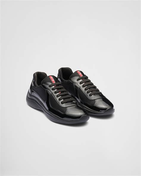 prada shoes black leather|original prada shoes.